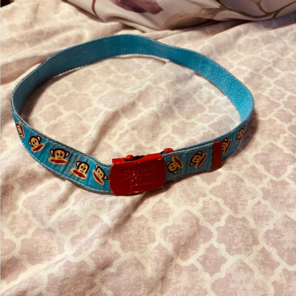 Paul Frank Blue Belt with Gold Accents